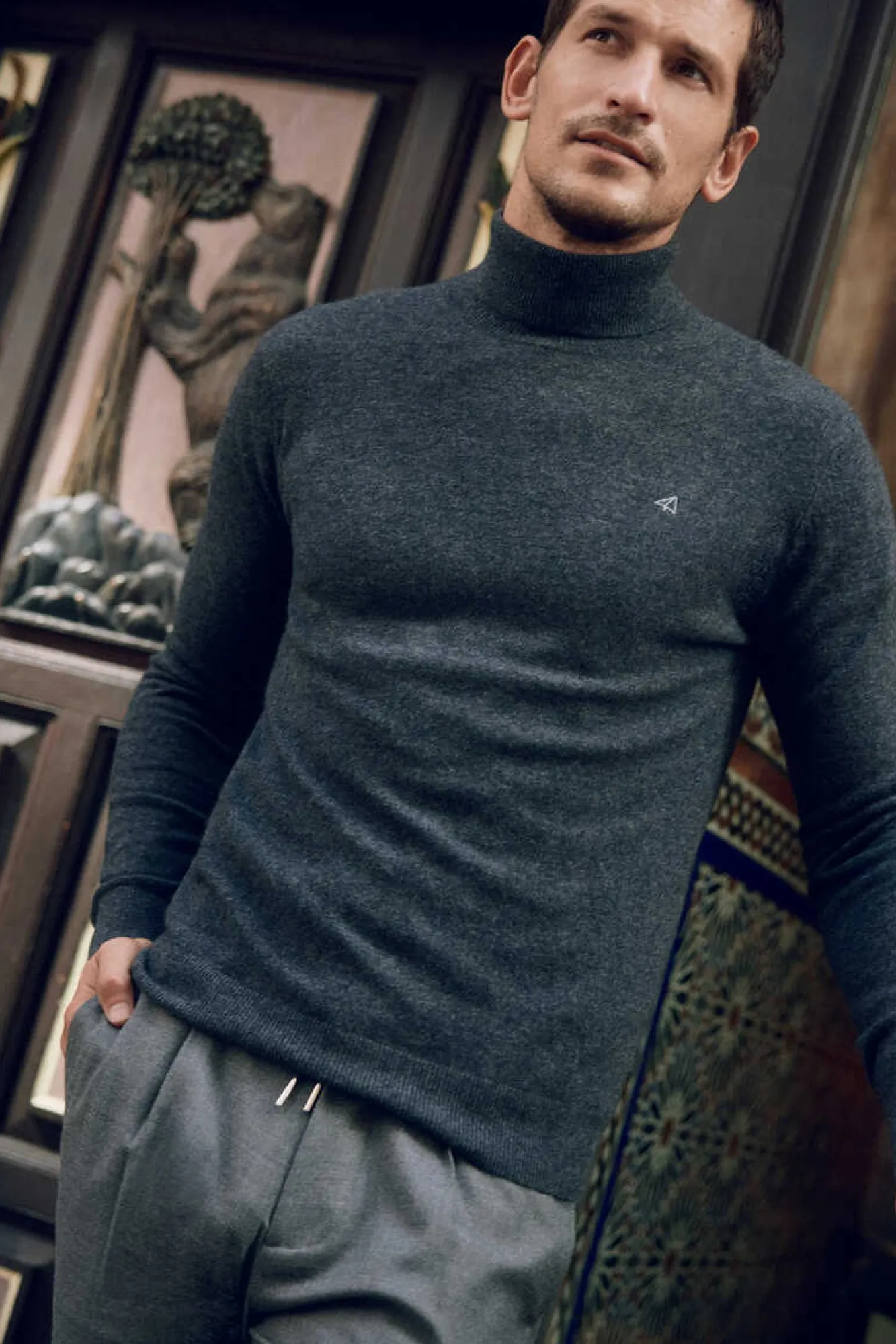 Ooto Camisola Gola Alta Cinzento Clearance