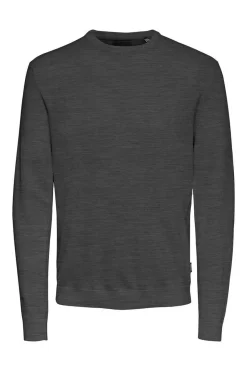 Only & Sons Camisola Gola Caixa Cinza New