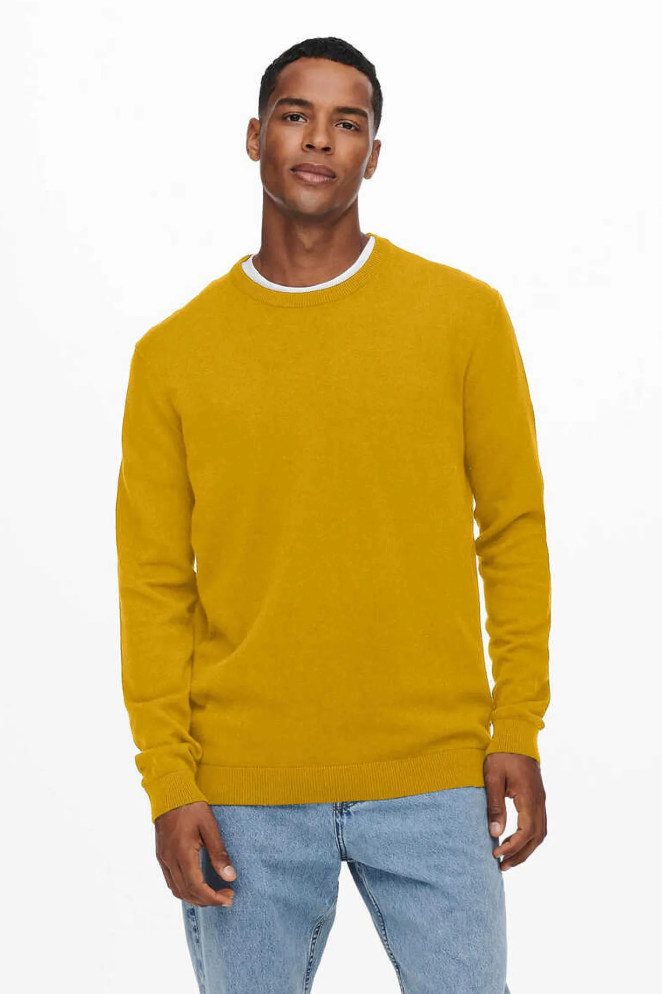 Only & Sons Camisola Gola Caixa Banana New