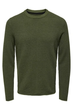 Only & Sons Camisola Gola Caixa Verde Discount