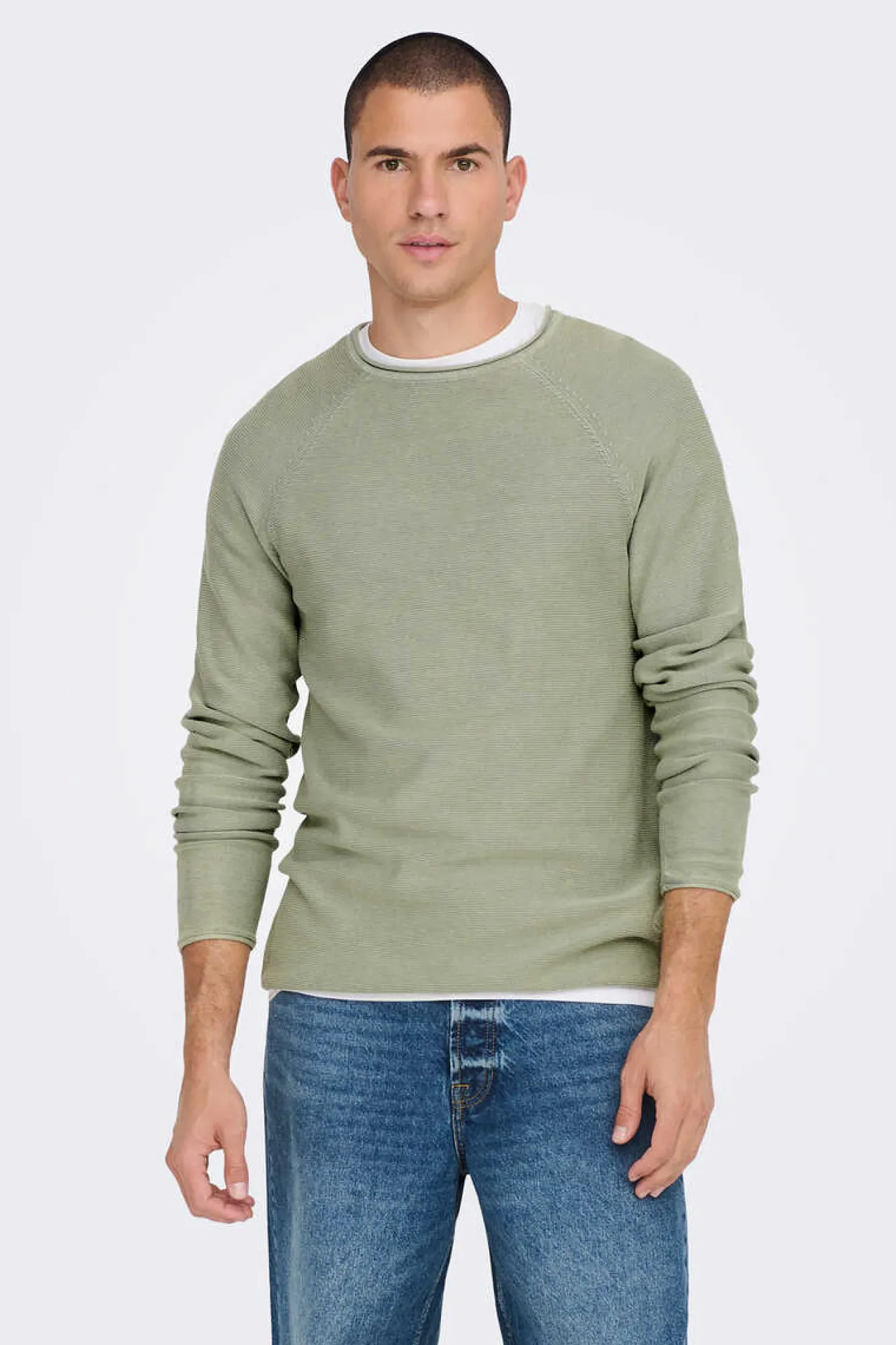 Only & Sons Camisola Gola Caixa Verde