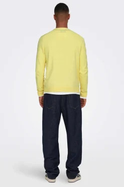 Only & Sons Camisola Gola Caixa Banana