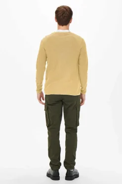 Only & Sons Camisola Gola Caixa Castanho Sale