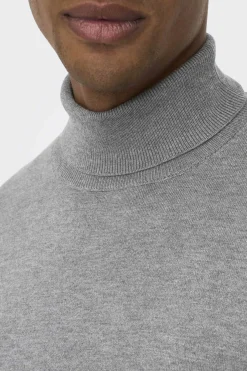 Only & Sons Camisola Gola Dobrada Cinza