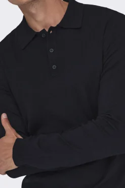 Only & Sons Camisola Gola Polo Marinho Outlet