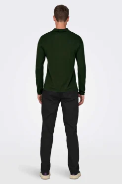 Only & Sons Camisola Gola Polo Verde Hot