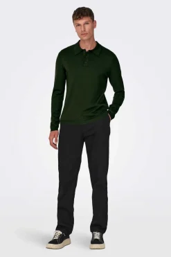 Only & Sons Camisola Gola Polo Verde Hot