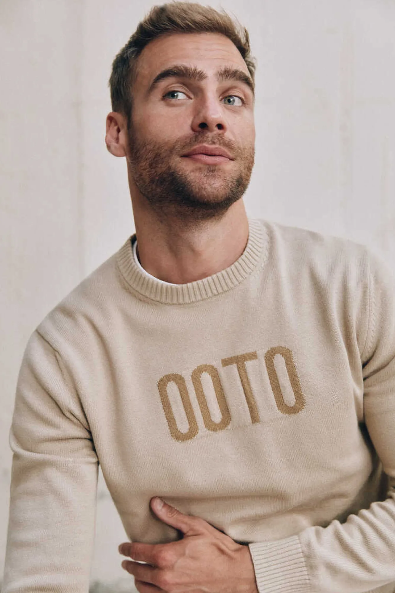 Ooto Camisola Gola Redonda Tostado