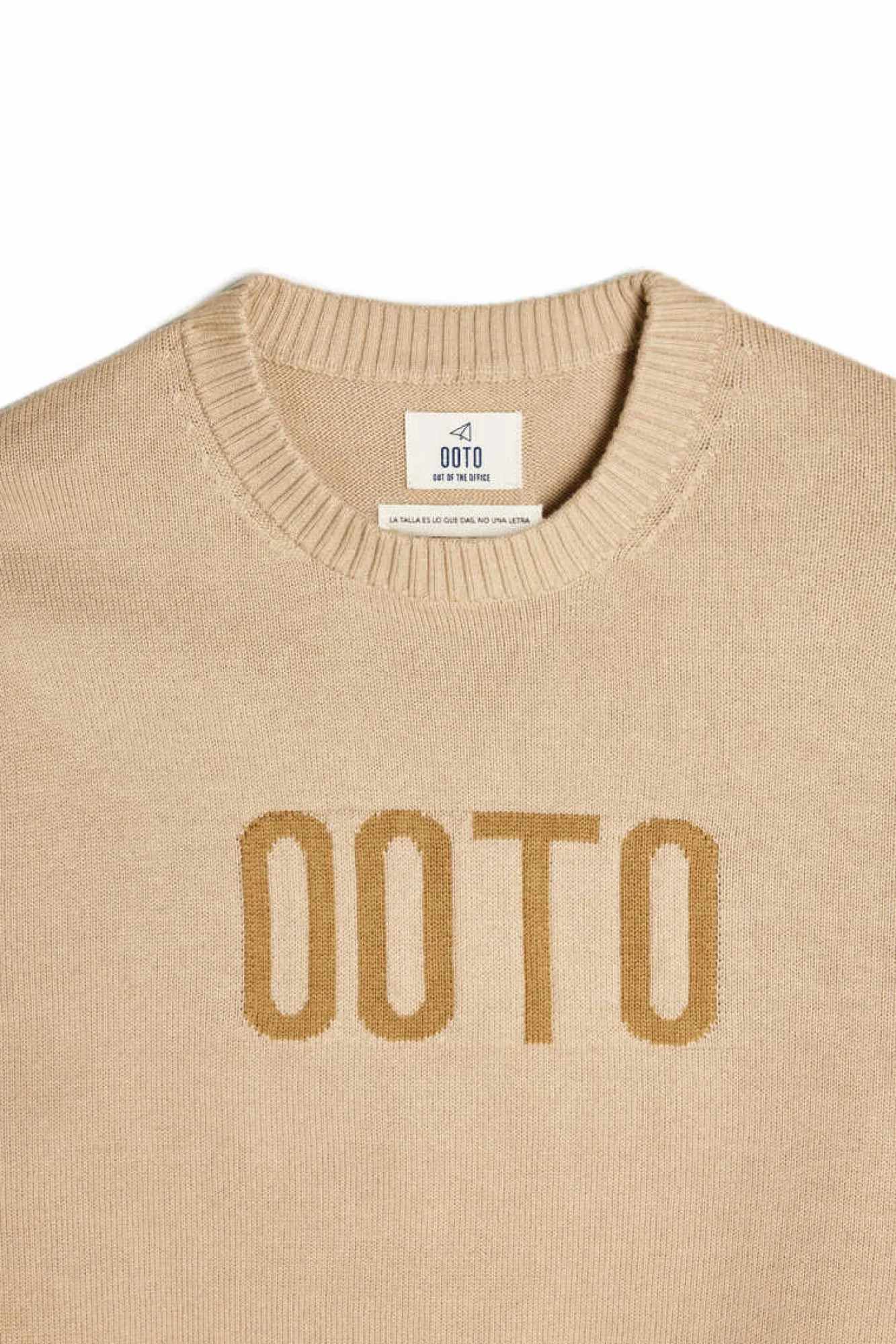 Ooto Camisola Gola Redonda Tostado