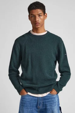 Pepe Jeans Camisola Gola Redonda Verde Hot