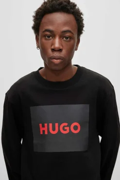 HUGO Camisola Gola Redonda Preto Outlet