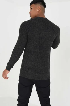 Brave Soul Camisola Jaspeada Marinho Sale