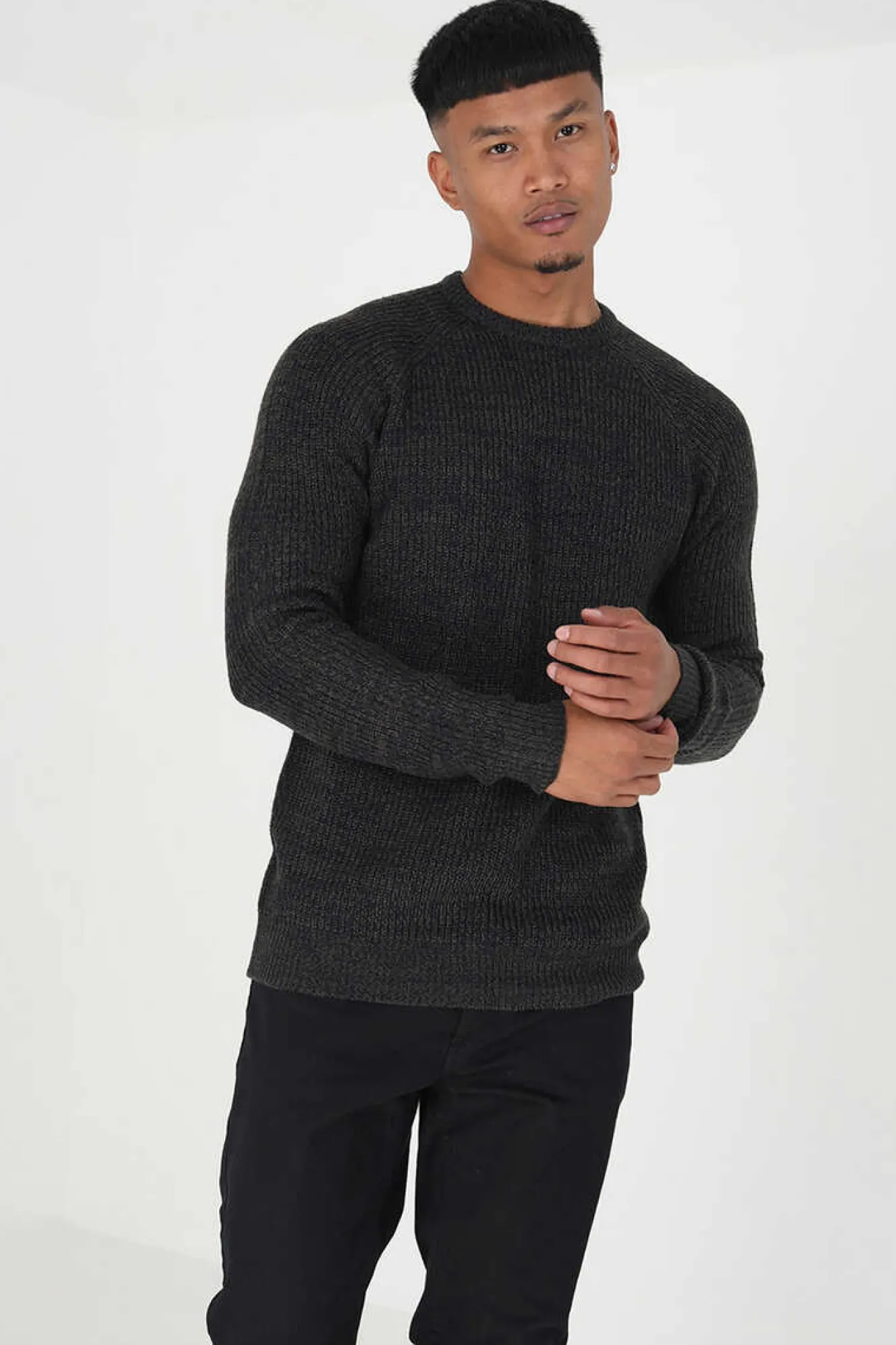 Brave Soul Camisola Jaspeada Marinho Sale