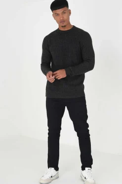 Brave Soul Camisola Jaspeada Marinho Sale