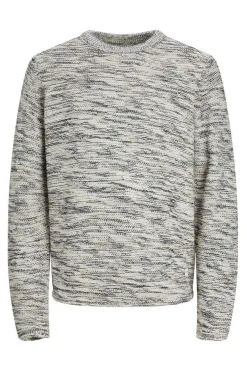 Jack & Jones Camisola Jaspeada Gola Redonda Cinza Discount