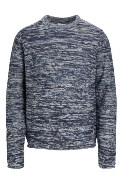 Jack & Jones Camisola Jaspeada Gola Redonda Marinho Best