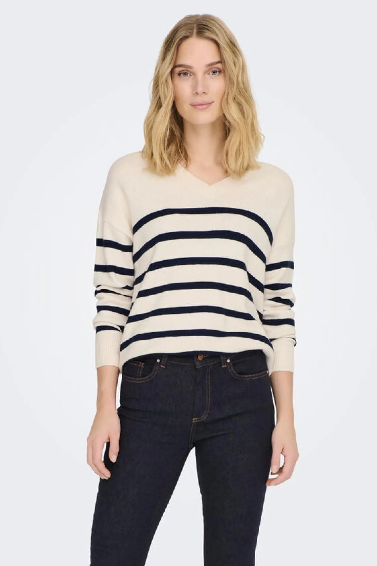 JDY Sueteres E Cardigans-Camisola Malha As Riscas