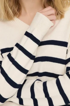 JDY Sueteres E Cardigans-Camisola Malha As Riscas