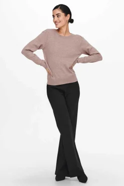 JDY Sueteres E Cardigans-Camisola Malha Fina Gola Redonda