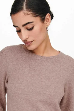 JDY Sueteres E Cardigans-Camisola Malha Fina Gola Redonda