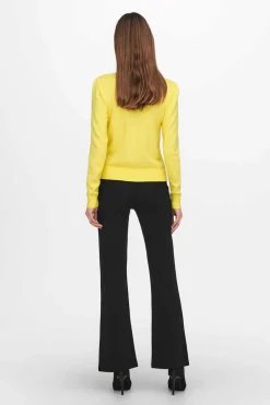 JDY Sueteres E Cardigans-Camisola Malha Fina Gola Redonda