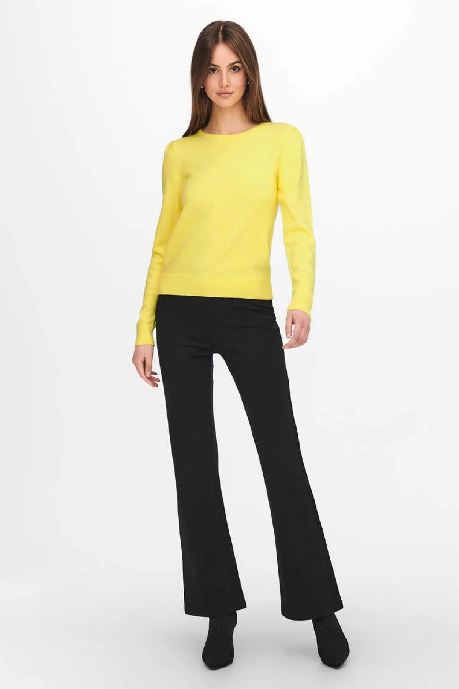 JDY Sueteres E Cardigans-Camisola Malha Fina Gola Redonda