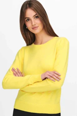 JDY Sueteres E Cardigans-Camisola Malha Fina Gola Redonda