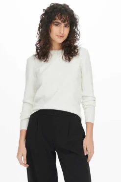 JDY Sueteres E Cardigans-Camisola Malha Fina Gola Redonda