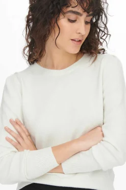 JDY Sueteres E Cardigans-Camisola Malha Fina Gola Redonda