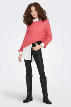 JDY Sueteres E Cardigans-Camisola Malha Gola Redonda