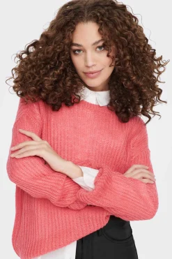 JDY Sueteres E Cardigans-Camisola Malha Gola Redonda