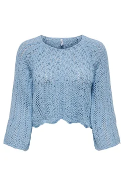 Only Sueteres E Cardigans-Camisola Malha Rendilhada Crop