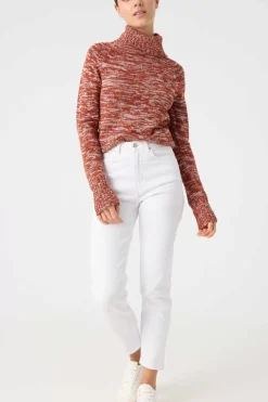 Inside Sueteres E Cardigans-Camisola Malha Torcal Gola Alta