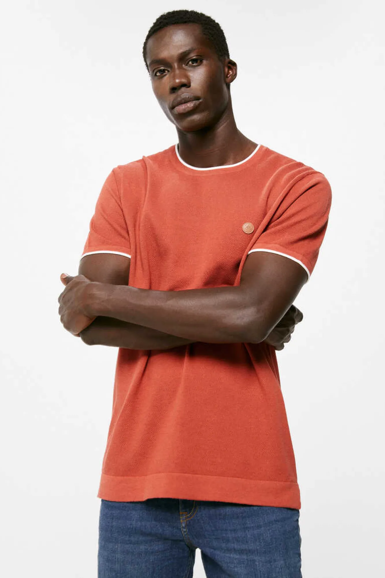 Springfield Camisola Manga Curta Estrutura Bordeaux Clearance