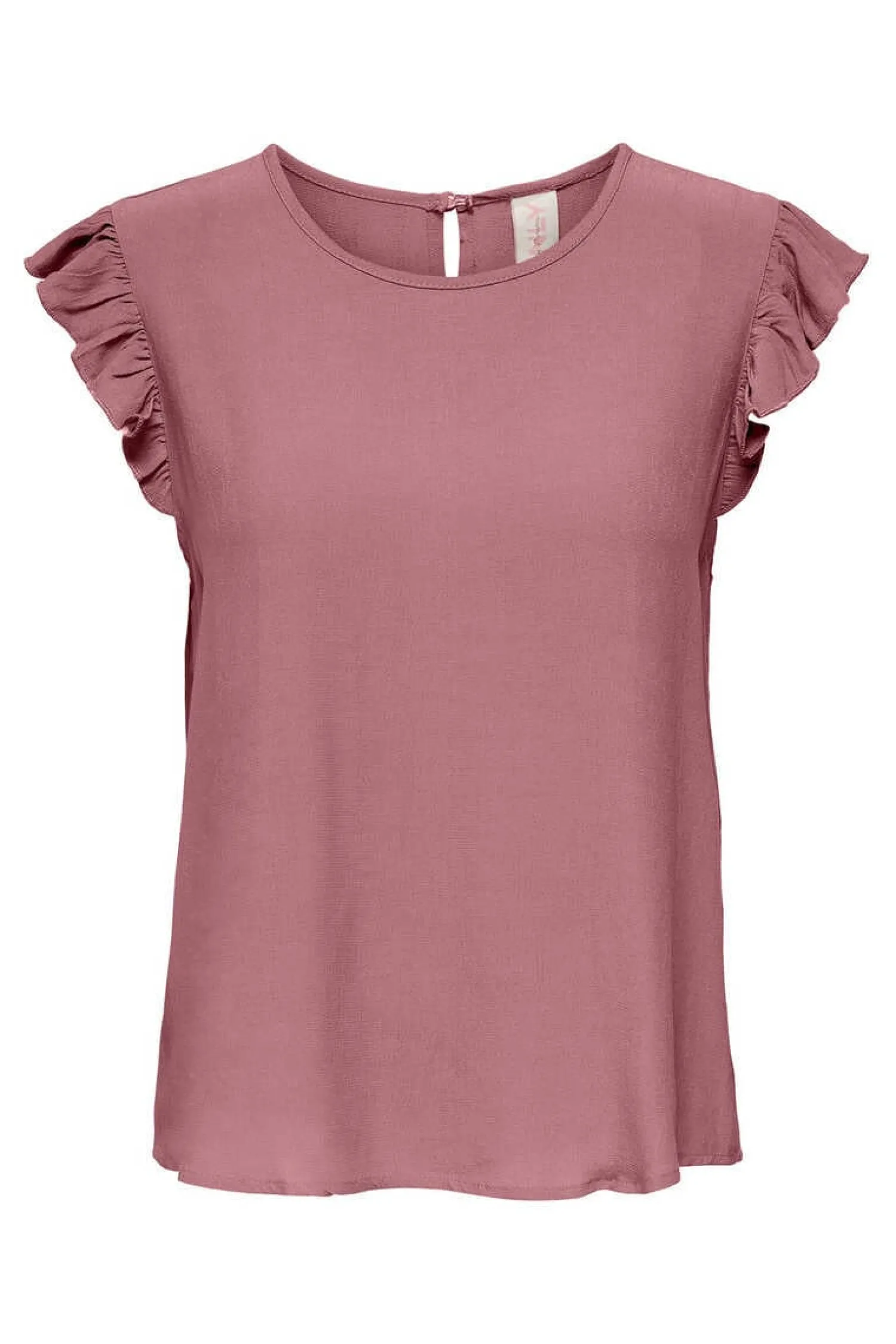 Only T-Shirts-Camisola Manga Curta Folhos