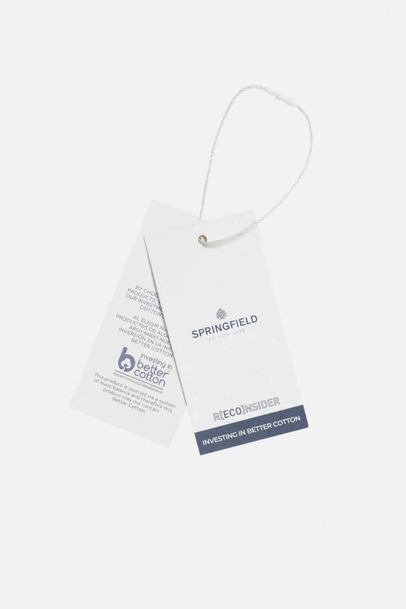 Springfield Camisola Manga Curta Riscas Estrutura Marinho