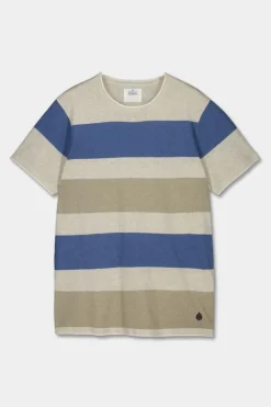 Springfield Camisola Manga Curtas Riscas Cinza