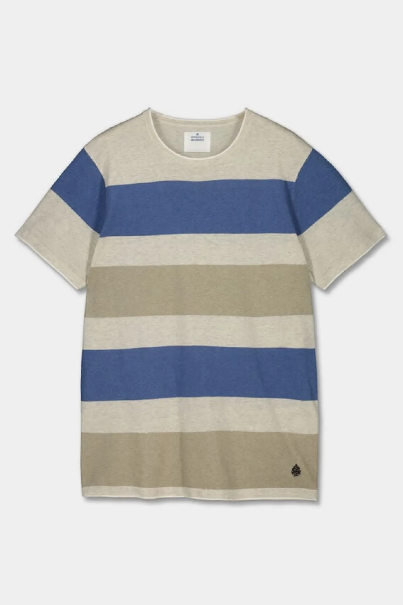 Springfield Camisola Manga Curtas Riscas Cinza