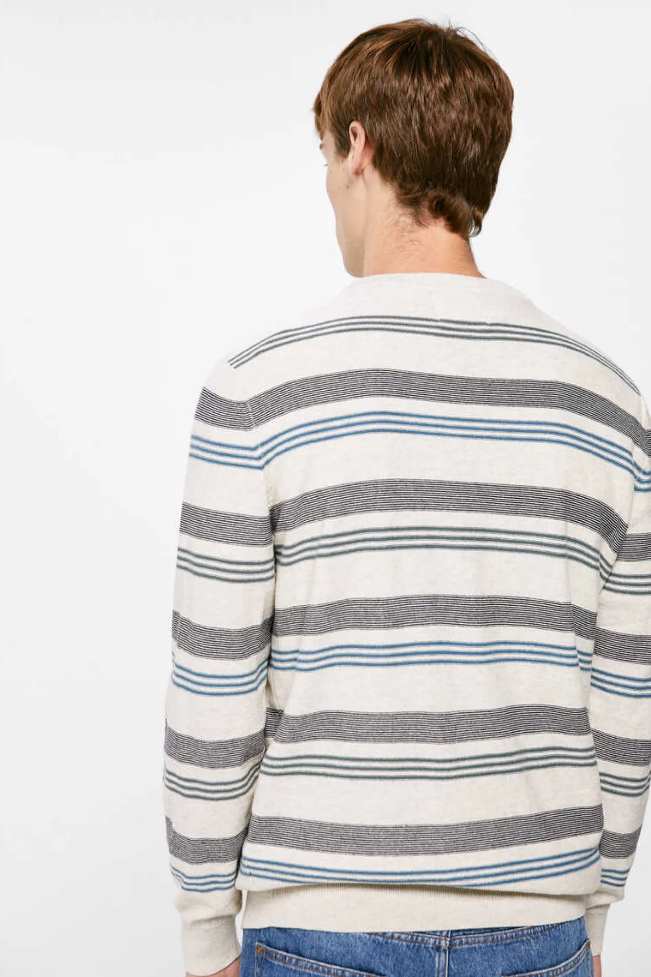 Springfield Camisola Microrriscas Cor Cinza Clearance