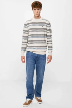 Springfield Camisola Microrriscas Cor Cinza Clearance