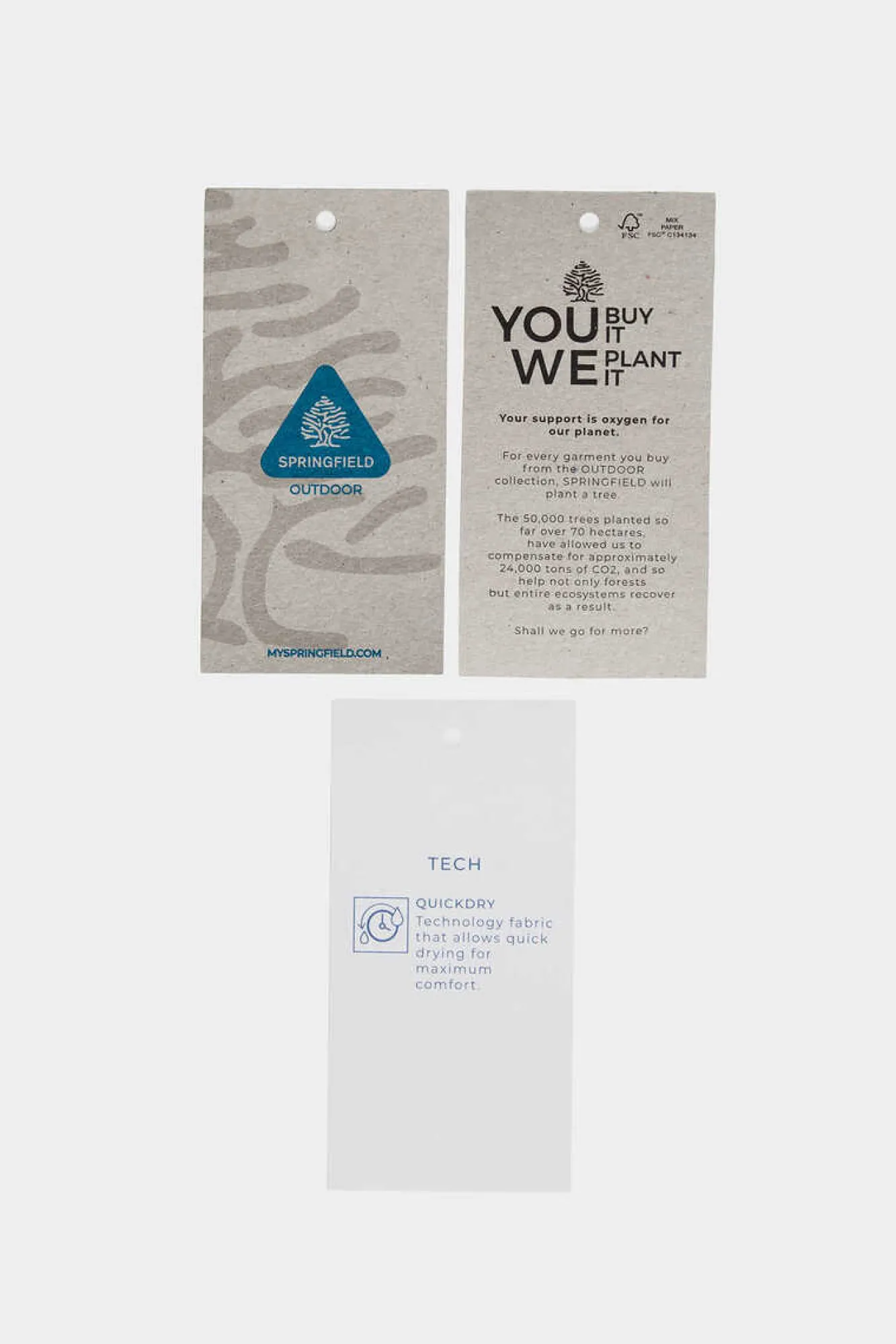 Springfield Camisola Oudoor De Manga Comprida Cinza New