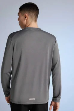 Springfield Camisola Oudoor De Manga Comprida Cinza New