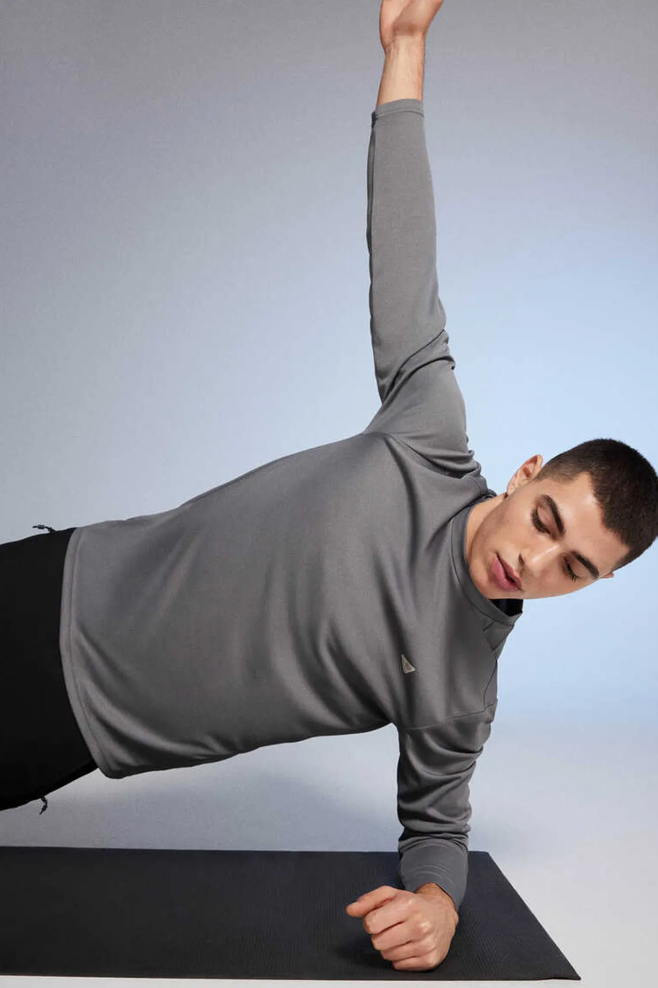 Springfield Camisola Oudoor De Manga Comprida Cinza New