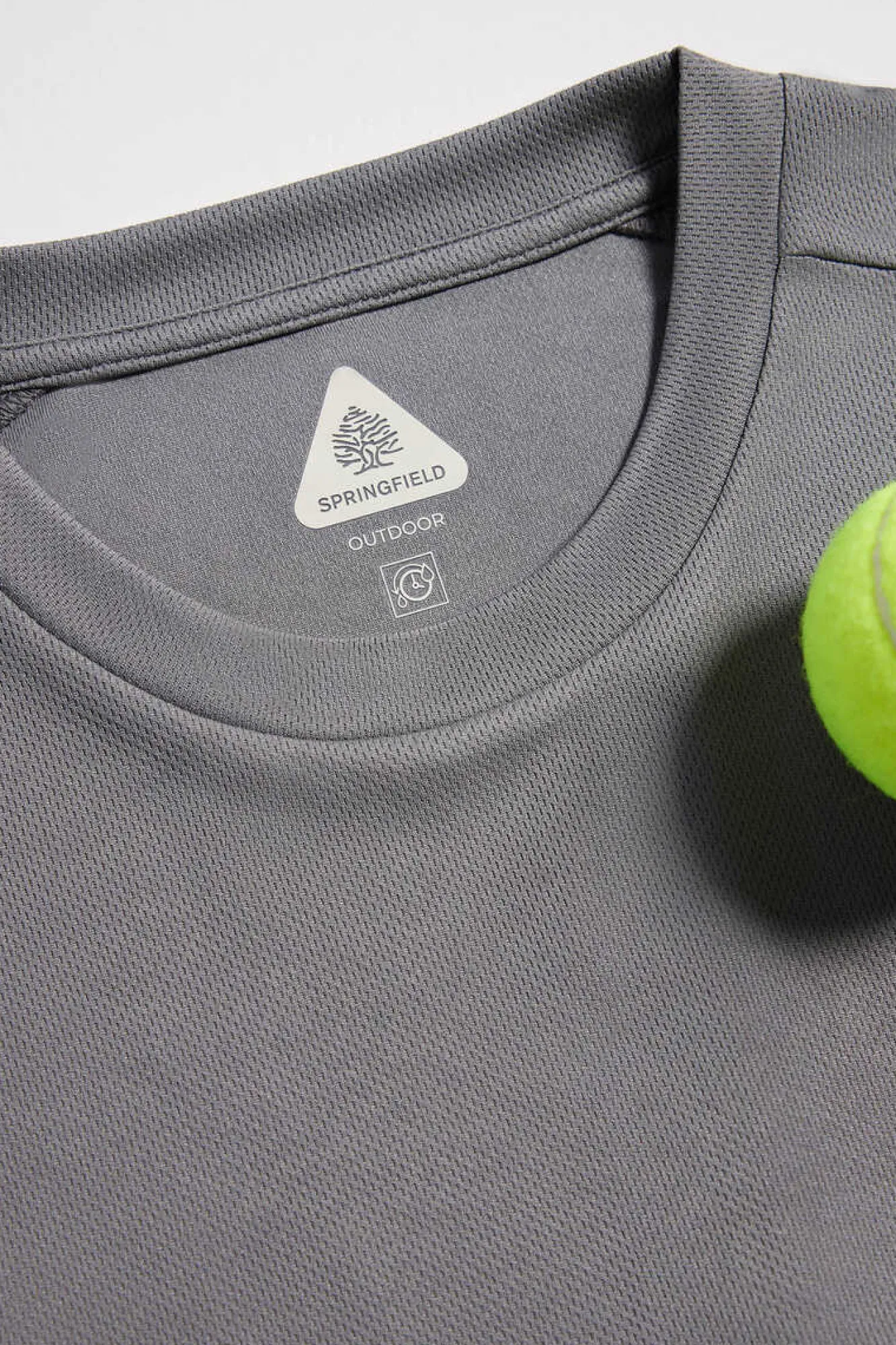 Springfield Camisola Oudoor De Manga Comprida Cinza New