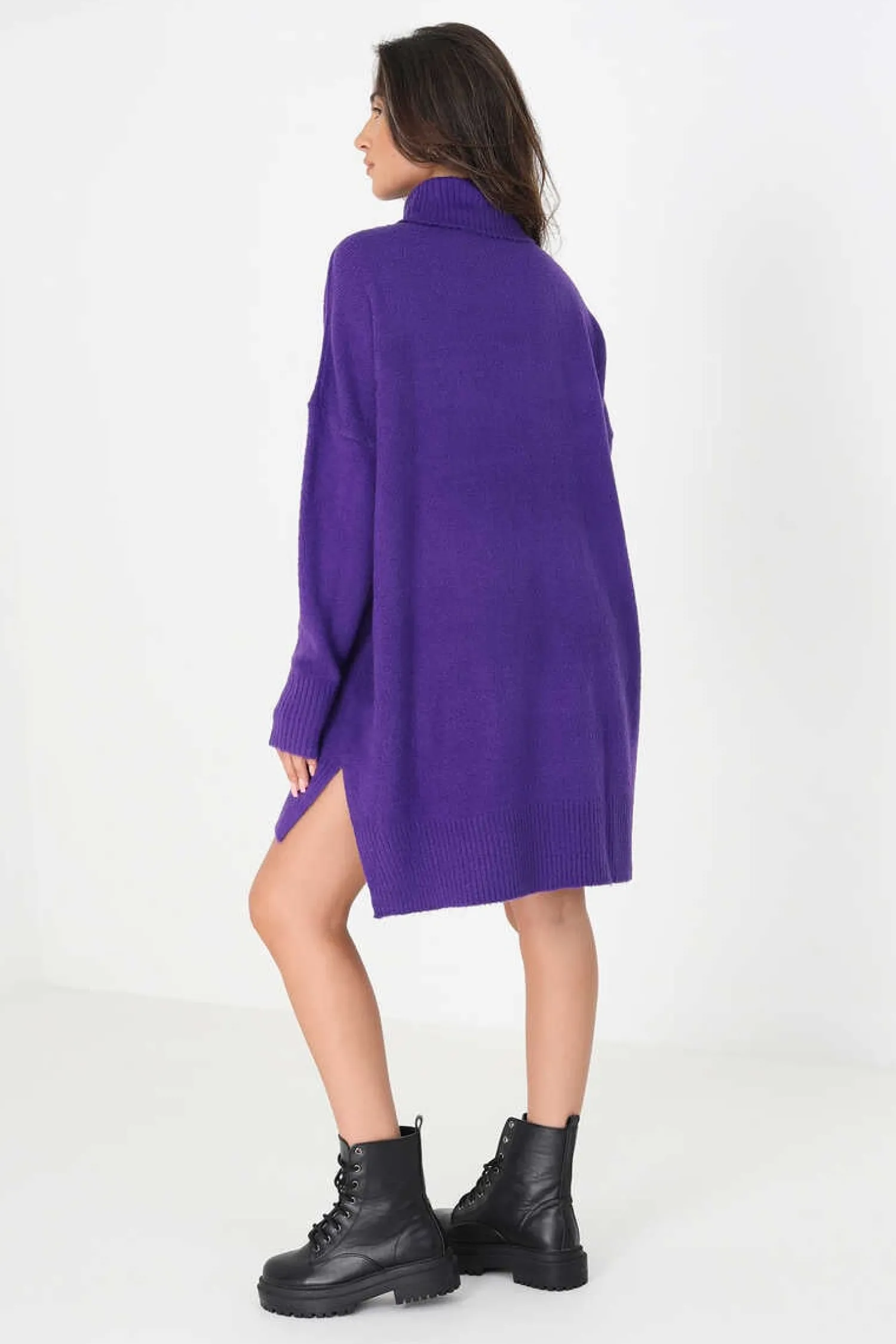 Brave Soul Sueteres E Cardigans-Camisola Oversize Com Gola Dobrada