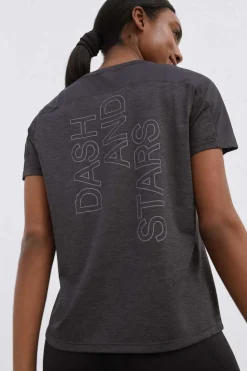 Dash and Stars Outdoor-Camisola Preta Ultraleve