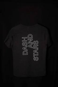 Dash and Stars Outdoor-Camisola Preta Ultraleve