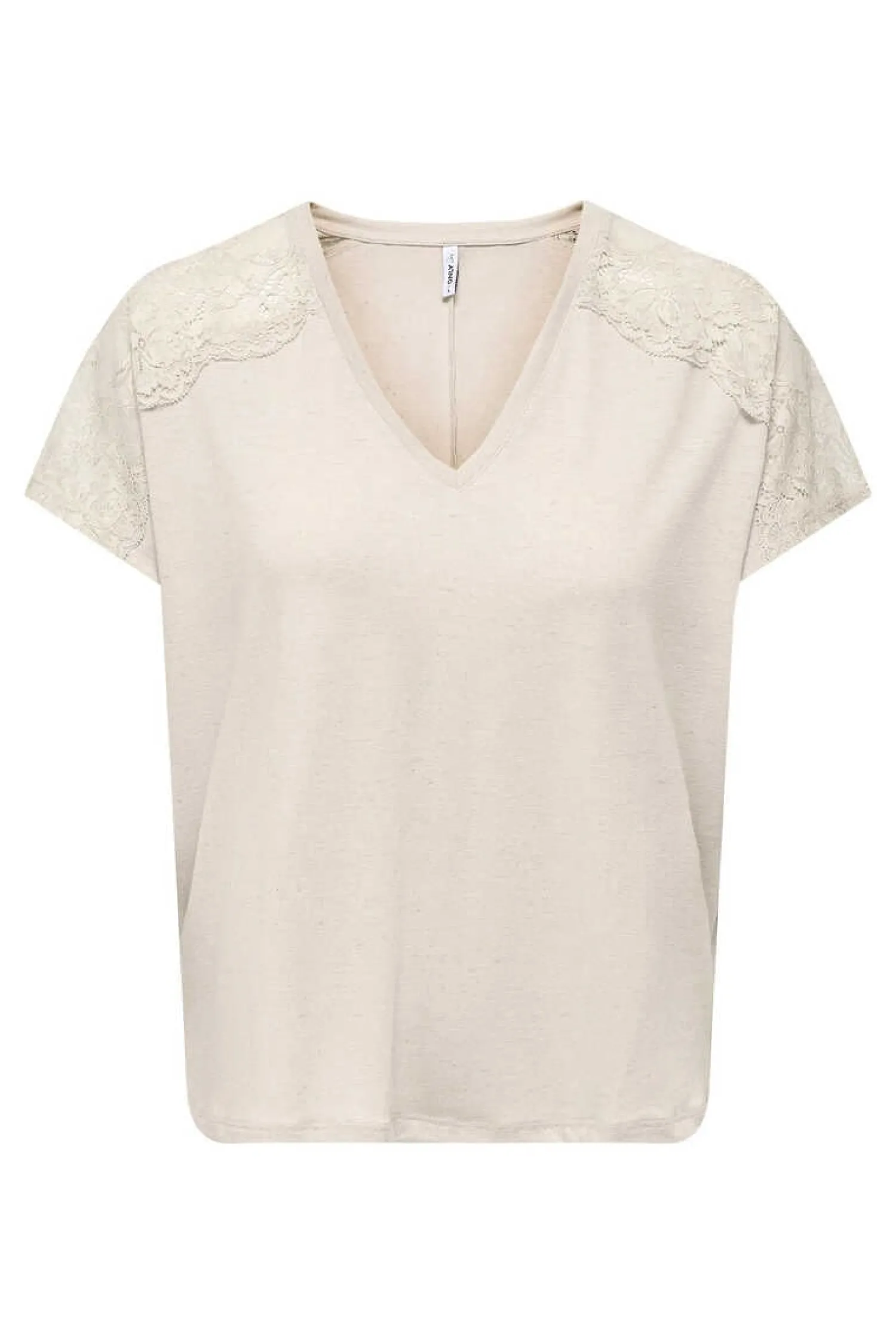 Only T-Shirts-Camisola Renda Ombros