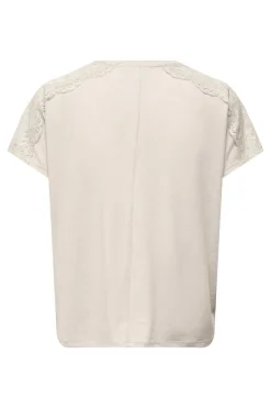 Only T-Shirts-Camisola Renda Ombros