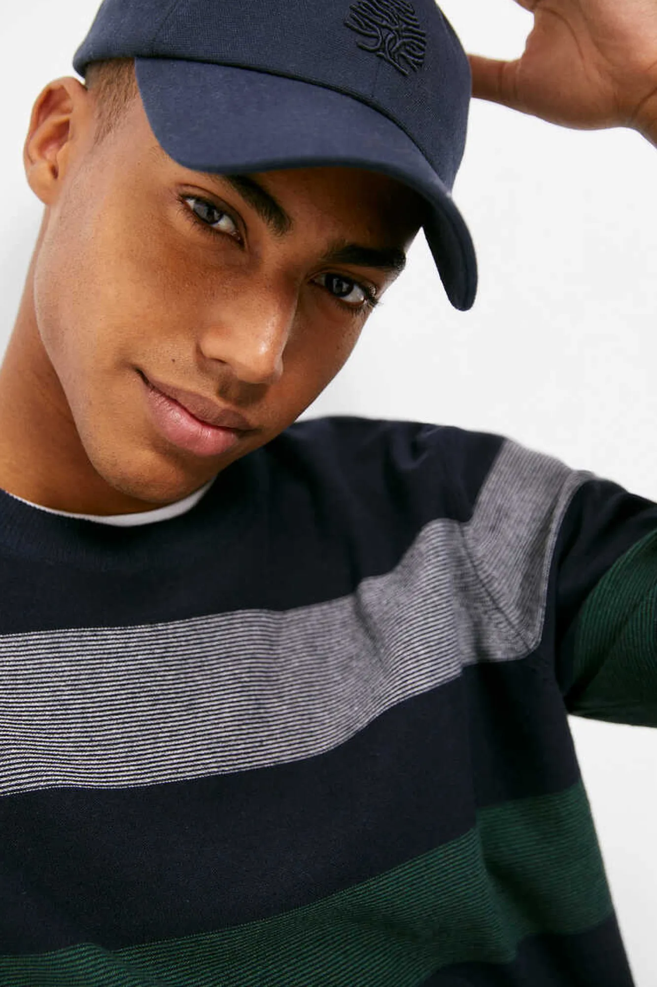 Springfield Camisola Riscas Cor Azul Aco Clearance